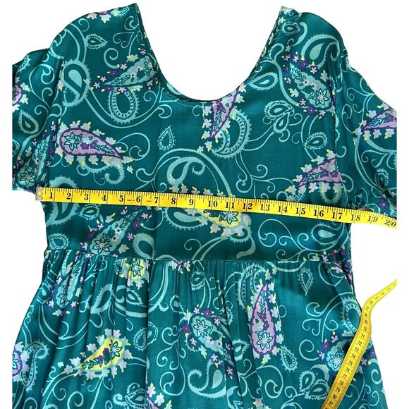 Diane Von Furstenberg Color Authority Maxi Sun Dress Women S / M Floral Paisley - Picture 6 of 9